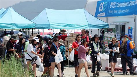 108 attendees at the World Scout Jamboree treated for heat-related illnesses in South Korea